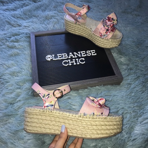 Steve Madden Shoes - New Steve Madden Pink Platform Bow Espadrilles